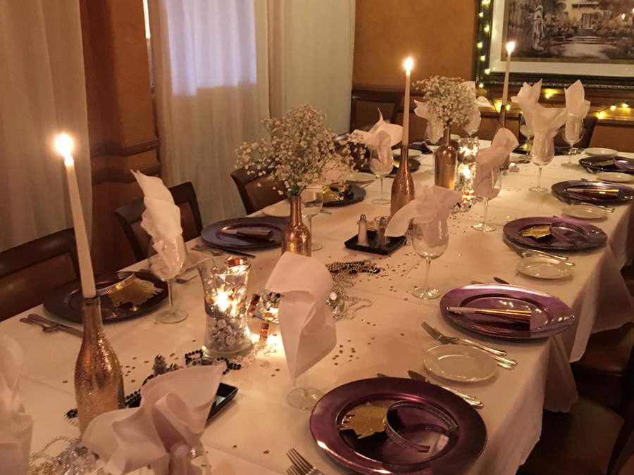 Table setting for a large group