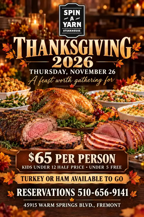 THANKSGIVING DINNER BUFFET 2027