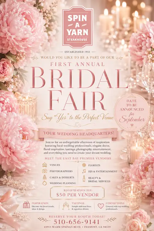 FIRST ANNUAL BRIDAL FAIR